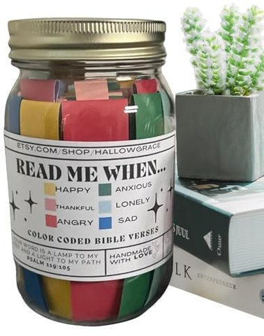 Kixolazr Bibelverse Glas,67 Farbcodes Schriftkarten mit Bibelversen handgefertigt | Inspirierende Aufmunterungsgeschenke, tragbare Bibelverskarten für die besten Wünsche, gute Besserung, Männer und