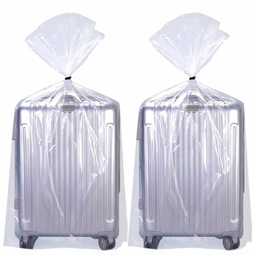 QISF 10 Pièces Sacs de Rangement Extra larges en Plastique Transparent,100 x 150 cm,Pour Protéger de La Poussière, Bagages, Valises, Meubles, Consolateurs, Chaise
