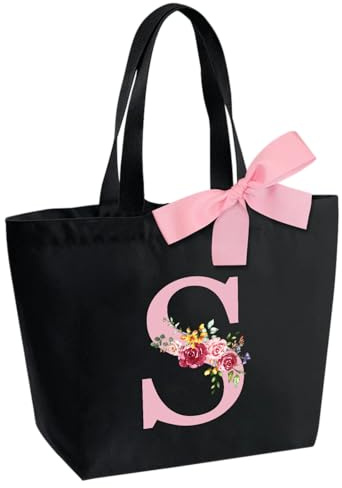 Handtasche Damen, Strandtasche mit Reißverschluss, Hochzeit Geburtstag Geschenke für Braut Brautjungfern Mama Tante Freundin Schwester