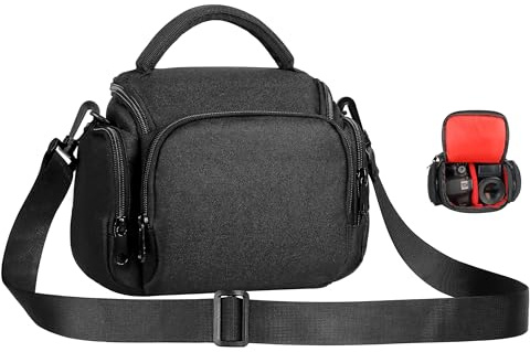 Winning Camera Bag, Waterproof Shockproof Single Shoulder DSLR Camera Case Bag, Adjustable Shoulder Strap Compatible with Sony, Canon, Samsung, Fuji, Panasonic, Casio, Nikon