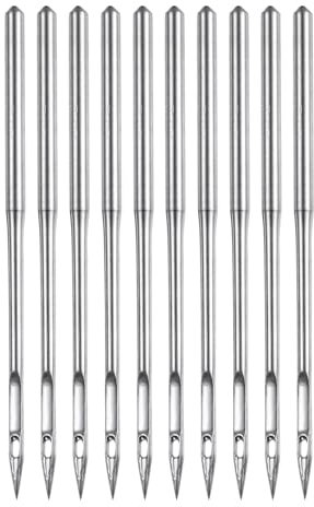 QUARKZMAN 10uds Coser Máquina Agujas Tamaño 18/110 Rápido Costura Plancha Universal Regular Punto Máquina Agujas Bordado Costura Herramienta para Artesanías Bricolaje