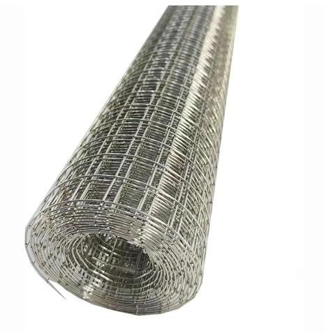 DTVEW Drahtgitter Metallgitter, Unterstützt Geflügelnetz-Käfigzaun, 15mm/13mm/10mm Garden Farm Treppendekornetz, Neue Pflanzen Schützen(15mm/1mm,1x25m)
