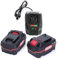 HHiMXPO 2 x 4,5 Ah Li - Batteria ION e 1 x Caricatore Rapido Compatibile con Parkside 20 V Utensili elettrici senza fili