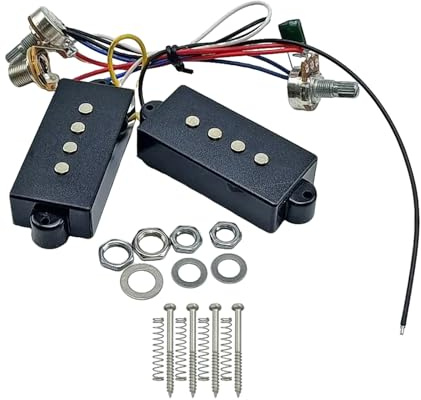 Tone Control Kabelbaum Bass Pickup 4 Saiten E-Bass Tonabnehmer E-Bass Vorverstärker Verkabelung Schaltung Tonabnehmer