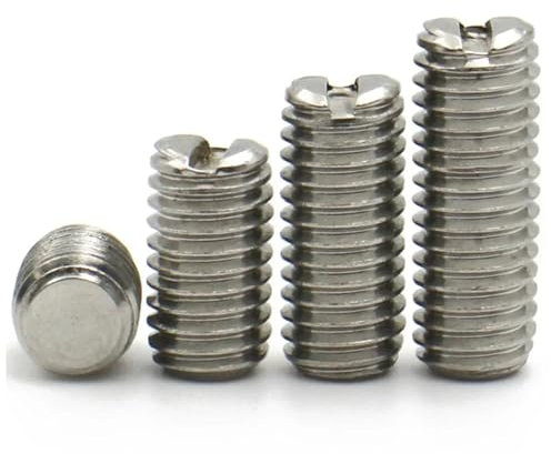 30 STÜCK/80 STÜCK 304 Edelstahl M1.6 M2 M2.5 Schlitzkopf-Stellschraube Flachkopf-Stellschraube Madenschraube Kopflose Stellschrauben(2mm,M2 (80PCS))