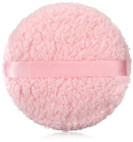 6 Inch Large Body Powder Puff, Soft Fluffy Powder Puff for Body, Pink Oversize Dusting Puffs, Washable