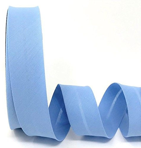 Byetsa Periwinkle 30 mm Polycotton Schrägband auf einer 25 m Rolle