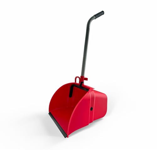 Pamex - Recogedor Industrial Gigante Profesional Mango Aluminio Plegable