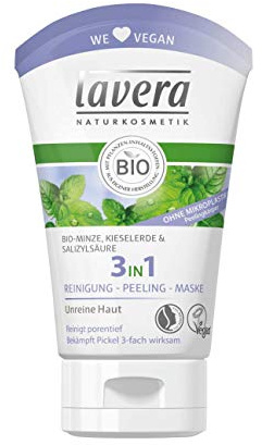 Lavera 3in1 Reinigung - Peeling - Maske Bio-Minze 6er Pack (6 x 125ml)