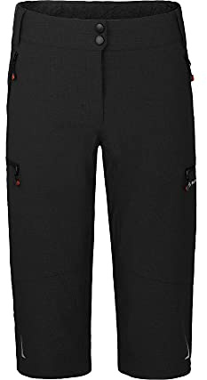 Bergson Vina Capri | Damen 3/4 Radhose 2in1 (mit gepolsterter Innenhose) - Funktionelle Damen 2in1 Radhose in 3/4 Capri-Länge, Normalgrößen, Supra Stretch 4-Wege-Stretch, inklusive gepolsterter & her
