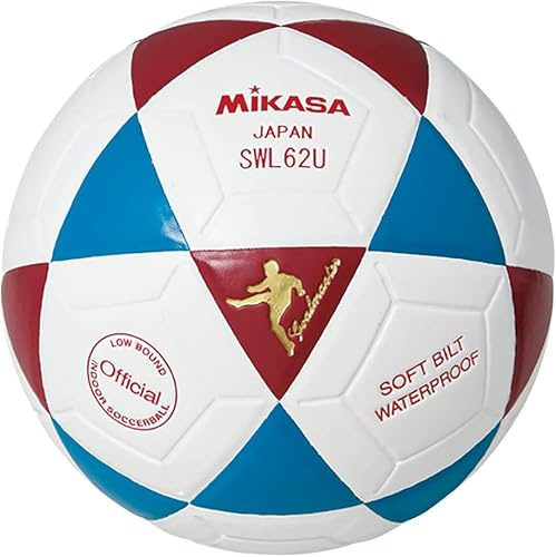 Mikasa SWL62 Series Futsal Soccer Ball, Low Bounce 62cm Blue red
