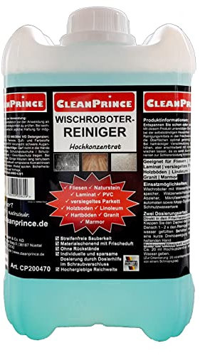 Robot de Nettoyage Produit 5 Litre Concentré Avec Dosierkappe Wischsauger Nettoyant Essuie-Glace Laveur-Désinfecteur avec Et Sans Réservoir D'Eau