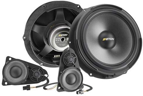 ETON UG VW T5 F3.2 – 16,5 cm 3-Wege Komponentensystem, kompatibel mit VW T5 | 6,5 Plug & Play Lautsprecher-Set, für Transporter, Multivans & Reisemobile, Tief/Mittel/Hochtöner & Center Speaker, 1 Set