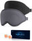Sleep Mask, 2 Pack of Super Soft and Comfortable Eye Mask for Sleeping, 100% Blackout Sleep Aid Eye Mask for Side Sleepers or Back Sleepers with Adjustable Straps, Suitable for Travel and Meditation