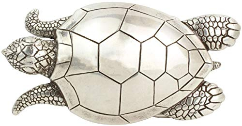 BELTINGER Gürtelschließe Schildkröte 4,0 cm | Buckle Wechselschließe Gürtelschnalle 40mm Massiv | Druckknopf-Gürtel bis 4cm