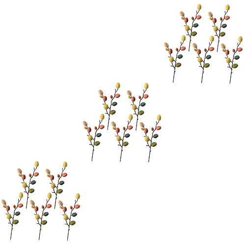 Warmhm 3 Stück 5 Ei Dekoration Ostereier basteln Easter Egg Decoration Goblincore-Raumdekoration Vasenfüller zu Ostern Frühlingsdekorationen Blumentöpfe Ostern dekoratives Ei Blütenform