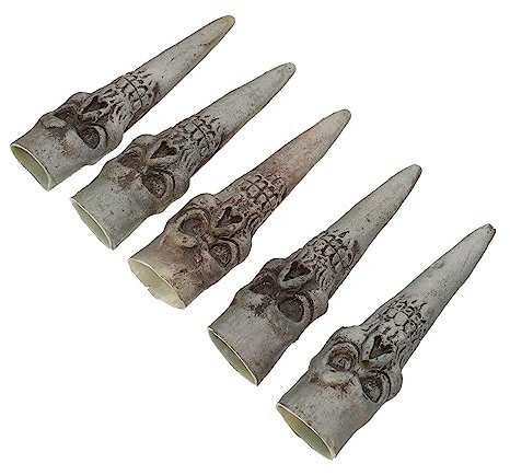 ibasenice 3 Sets Halloween Realistische Gefälschte Hand Finger Nägel Rolle Spielen Nägel Abdeckungen 5 Stücke * 3
