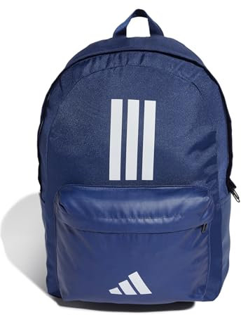 adidas Unisex - Adulto CLASSIC THREE STRIPES BACKPACK BACK TO SCHOOL, Dark Blue / White, One Size