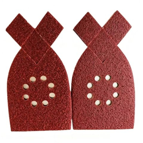 30pcs 60 Grit Sanding Pads Sanding Sheets 8 Holes Hook and Loop Sander Sheets for Black and Decker KA220G KA230 Large Mouse Sander Pads