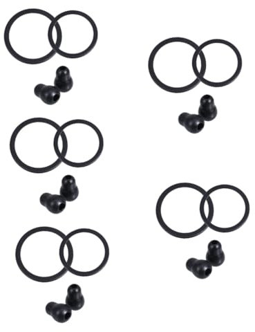 Beaupretty Beatmungsbeutel 10 Sets Zubehör Kleine Glocke Ersatz Ohrstöpsel Für Kopfbedeckungen Ohrhörer Ohrstöpsel Ersatz Oreillette Pvc Schwarz Stetoskopmembrane