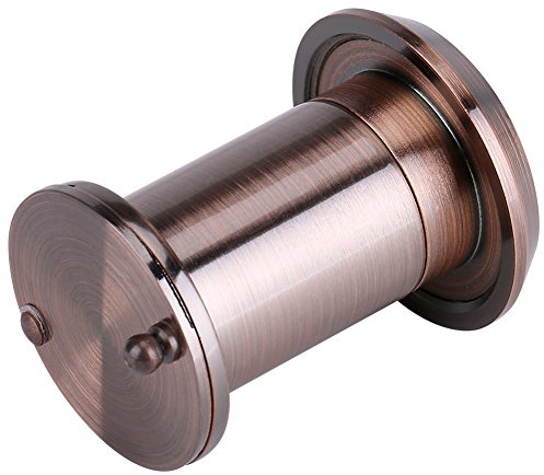 Mirilla de Puerta Gran Angular Mirilla de Visión Amplia de 220° con Cubierta Resistente Cobre Lentes de Vidrio óptico de 35 a 60 Mm de Espesor (Revestimiento de cobre oscuro)
