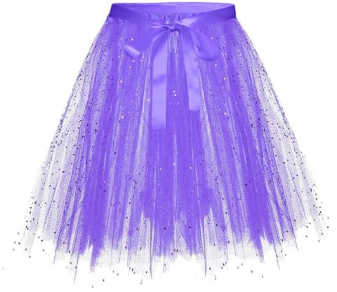 SRZYMJ Bauchtanz Rock Bauchtanz Kostüm Damen Tänzerin Chiffon Röcke Big Swing Langer Rock Festival Performance Kleidung Lila M