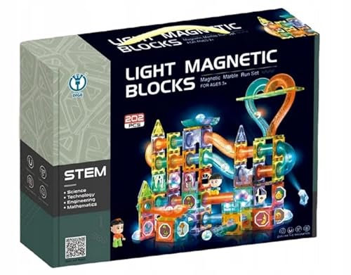 Magnetblöcke Große 202EL Leuchtende Kugelbahn Kulodrom Magnetic Blocks