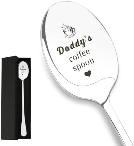 Dad Gifts Presents, Gifts for Dad Father's Day Birthday Valentines Day Easter Christmas from Daughter Son Daddy Present, Gift Ideas for Father Spoon Daddy Gift