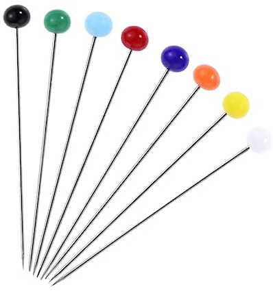 HAPINARY 100stücke Teiliges Bunte Glaskopf-stecknadeln Kopf Lang Hitzebeständig Für Nähen Basteln DIY Handarbeiten Farbenfroh Langlebig Vielseitig