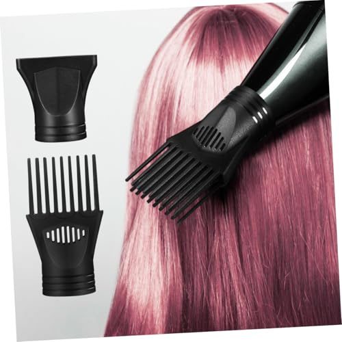 Veemoon 2pezzi Pz Ugelli Asciugacapelli in Plastica Resistente Alte Temperature Accessori Per Pettine e Diffusore Per Tutti Tipi Di Capelli Attachment Professionale Per Styling Capelli