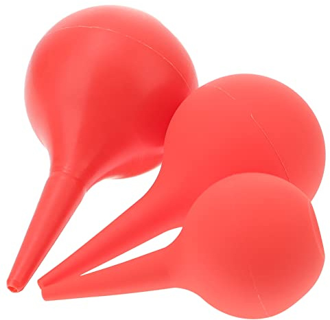 HOUDERCO Souffleur de Poussière Capacité 30ml 3pcs en Caoutchouc Prise Sécurisée pour Smartphones et Mp4, Nettoyage Bureau et Maison