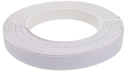 jojofuny Pre Glued Edging Tape for Furniture Restoration Wide White Veneer Edges Banding Strip with Strong Hot Melt Adhesive Self Adhesive Edge Strip for Plywood and Chipboard Sealing DIY