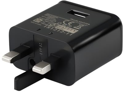 Wellrun UK 2A USB Wall Charger,British Standard Mobile Phone Plug Fast Charging Adapter,5V 2A USB Power Supply for Tablets,E-Readers, Smartphones(Black)