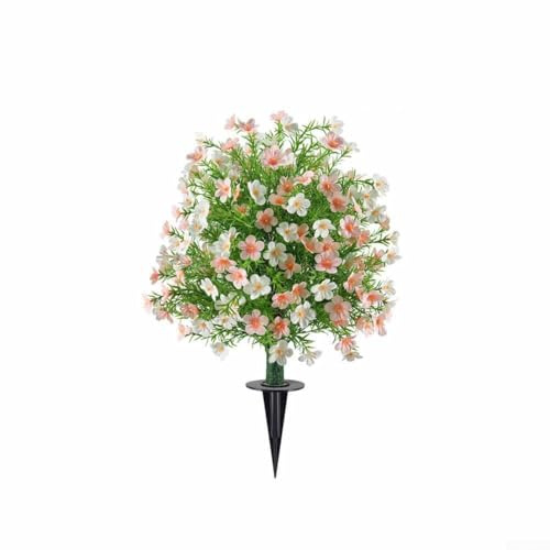 MeevrgR Árbol topiario de boj artificial resistente a los rayos UV con estaca para el suelo, 60 x 40 cm, arbusto sintético para decoración de jardín, patio y patio, planta topiaria de plástico sin