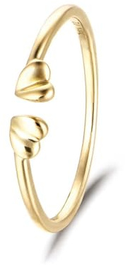 BWDHJLEY Gold Ring 750, Verlobungsring Liebe Weißgold Hochzeitsringe Echt 18 Karat Weißgold