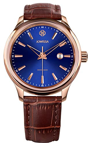 JOWISSA Blau/Braun/Rosa Tiro Schweizer Herrenuhr J4.203.L