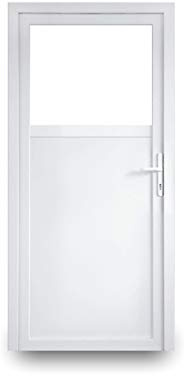 EcoLine Nebentür - Nebeneingangstür - Tür - 2-Fach, 1/3 Glas, 2/3 Füllung, außenöffnend innen weiß/außen: weiß BxH: 900 x 1900 mm DIN Links