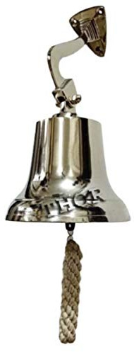 Vintage Maritime Nautical Ship Bell Silver Aluminum Bell Home Decor Gift 6 Inches Rustic Vintage Home Decor Gifts