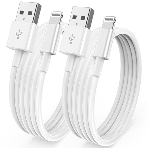 [ Apple MFi Certified ] iPhone Charger 6ft, Long Lightning to USB Cable 6 Feet, Fast Apple Charging Cable Cord 6 Foot for iPhone 14 Pro Max/13 Pro Max/12 Mini/11 Pro/11/XS/XR/8/7/6s/iPad,Air