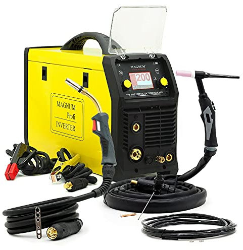 Magnum™ THF 202P AC/DC SYNERGIA LCD PFC WIG AC/DC PULS MIG/MAG LCD PFC 4 en 1 - Soldadora de aluminio