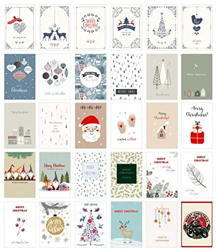 Edition Seidel Set 30 Weihnachtspostkarten Weihnachten Karten Postkarten Weihnachtskarten