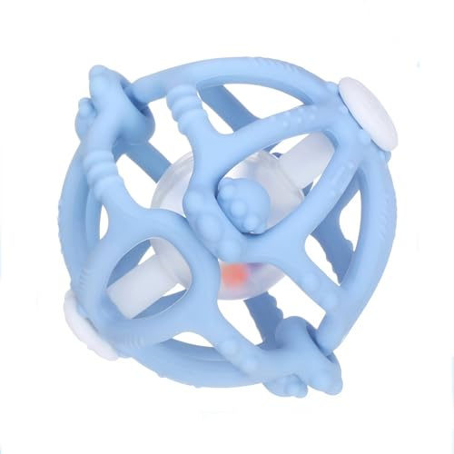 Colifree® - Beißring Baby, Baby Spielzeug ab 3 Monate, Flexibles Design mit Rassel, Beißspielzeug, Zahnungshilfe baby, Greifball für babys, Leicht zu Greifendes, Ideal Fūr Kleine Hände