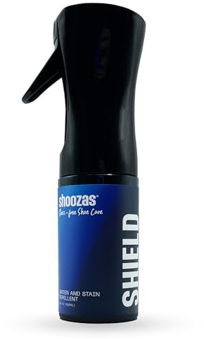 Shoozas - Spray Protecteur pour Baskets - Imperméabilisant pour Chaussures - Répulsif contre l'Eau et les Taches - Sans Aérosols ni Propulseurs - Idéal pour le Daim, le Nubuck, la Toile et le Nylon