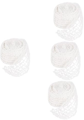 TOPBATHY 4 Rollen Sauce Elbow Net Set Maschennetze für Fleisch Metzgernetz Chorizo verrückt roh zu Spinnennetz sommerliche Wursthüllen ohne Knochen Ellenbogen Sauce Schnur