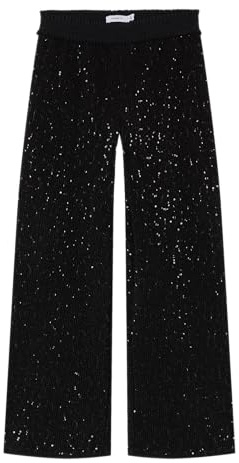 NAME IT Mädchen Stoffhose Nkfrunic Sequin Wide Pant