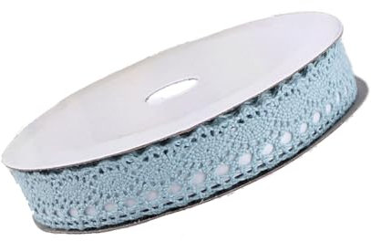 Hrlace 4 Rolle Spitzenband Selbstklebend Vintage Spitze Bänder Bordüre Dekoband Spitzenborte Spitzenbordüre Stoffband Geschenkband für DIY Basteln Scrapbooking Hochzeit Deko Blau 1#