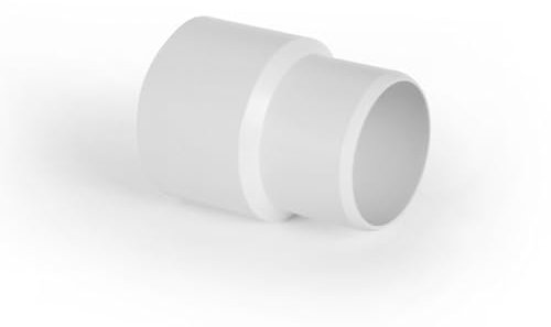 Waters 40mm to 43mm (1½) Solvent Weld Female Adaptor | European to UK Pipe Converter | for Bath Waste & Plumbing | PVC White 40mm Waste Pipe Fittings