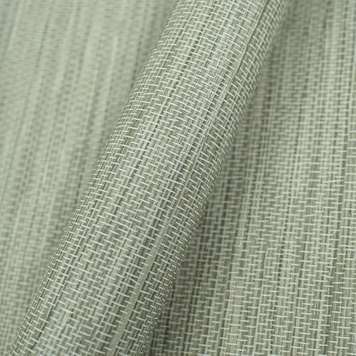Umtiti Papier peint autocollant en vinyle imperméable pour décoration de maison et de bureau, gris et vert, 43,9 x 998,2 cm, herbe GN-10 m
