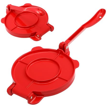 iplusmile Prensa Para Tortillas De Masa 16.5 Cm De Aluminio Plegable, Antiadherente y Resistente, Prensa Para Tacos, Utensilio De Cocina Para Amas De Casa, Uso Doméstico y Cocina Rápida