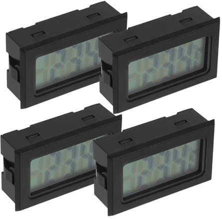 TOYANDONA 4pezzi Termometro Mini Lcd Display Misuratore Temperatura Per in Serra Rettile Casa Auto Camper